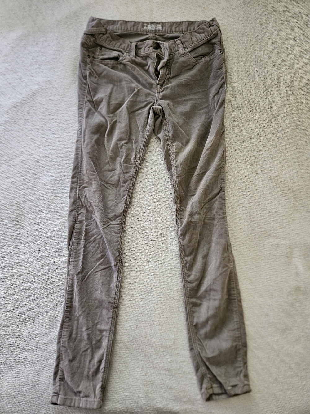 Free People Skinny Corduroy Jeans - Taupe Brown